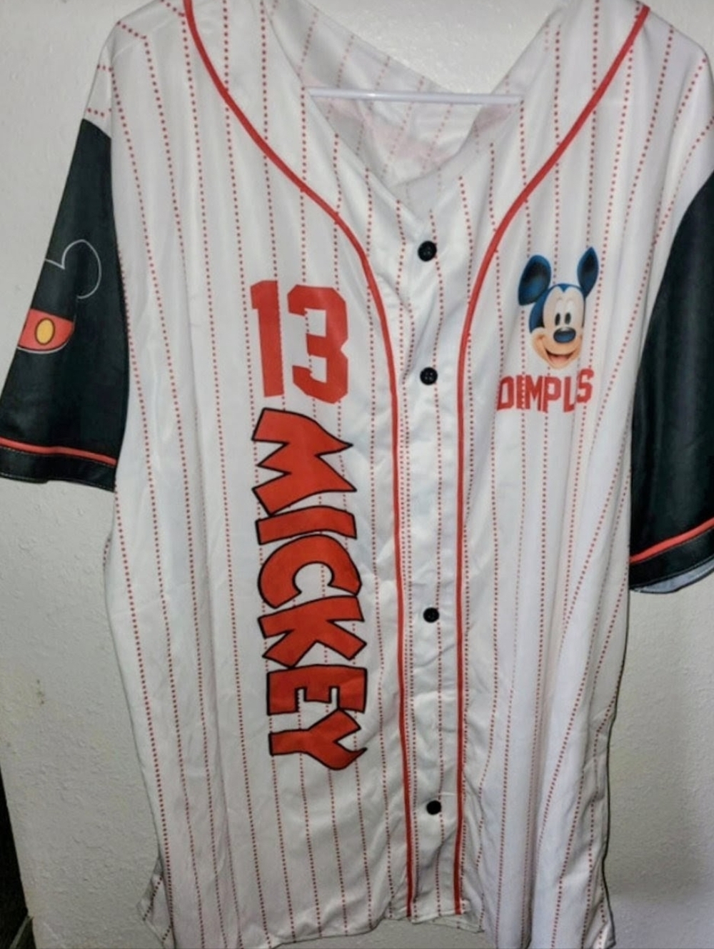 BN Mickey Mouse Baseball Jersey - Red & White